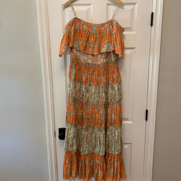 ALICE + OLIVIA Kia Smocked Off-the-Shoulder Dress EUC - Picture 3 of 3